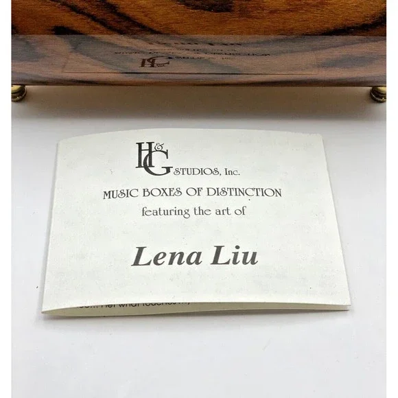 Lena Lui Ercolano Italy Wooden Music Box Presents Harmonic Duet by Lena Liu Decor